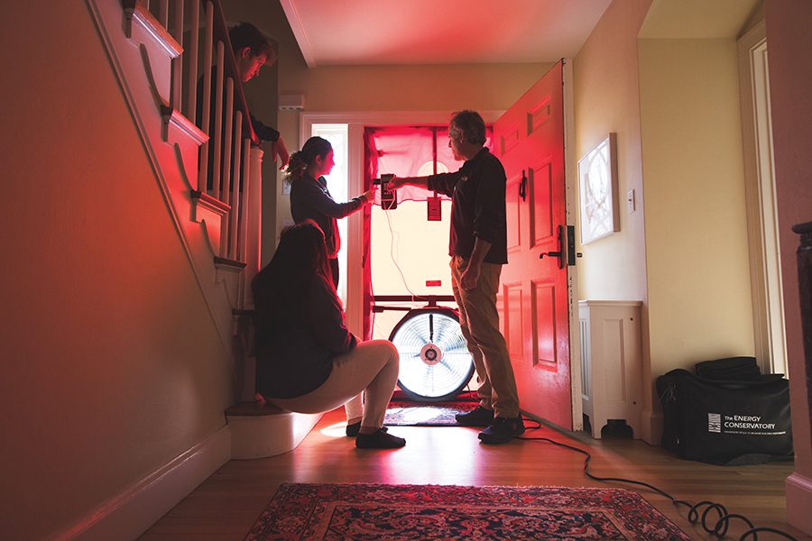 Energy audit at montgomery fellow house