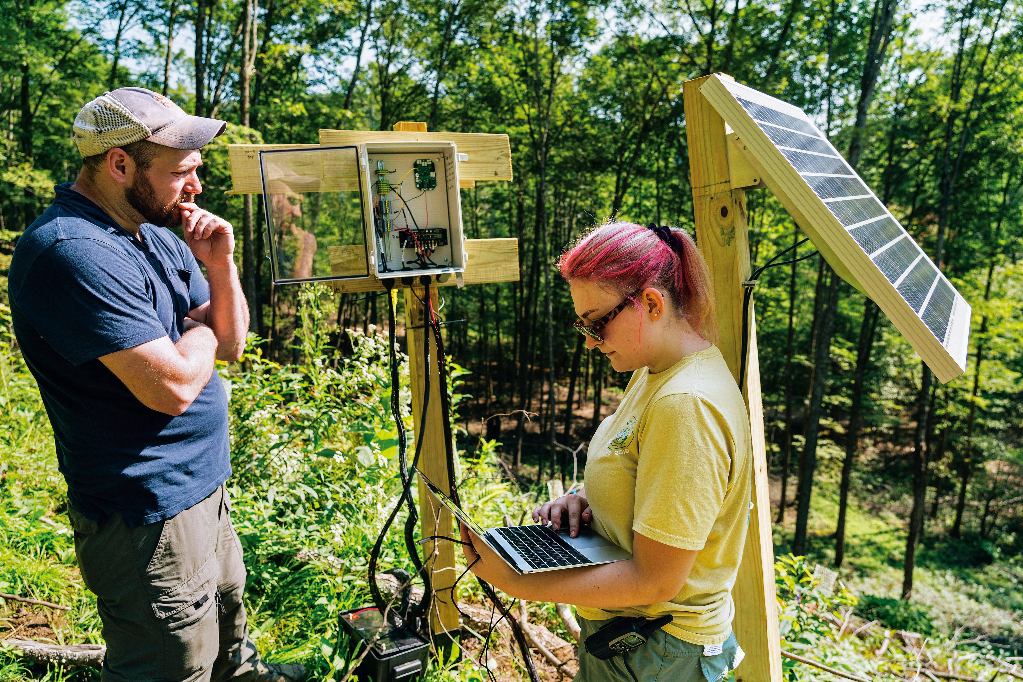 programming and maintaining a network of sensors in Corinth, Vt