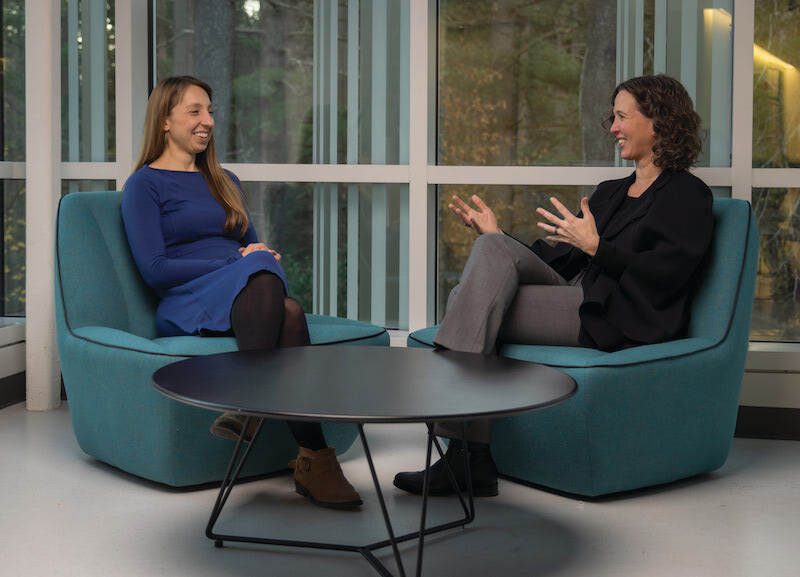 Professor Erin Mayfield and Dean Alexis Abramson