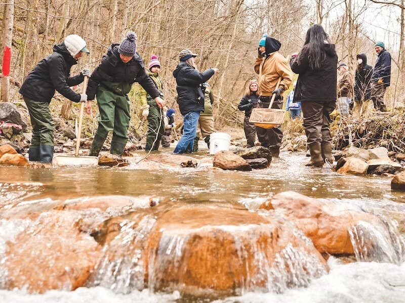 Students at Morris Creek