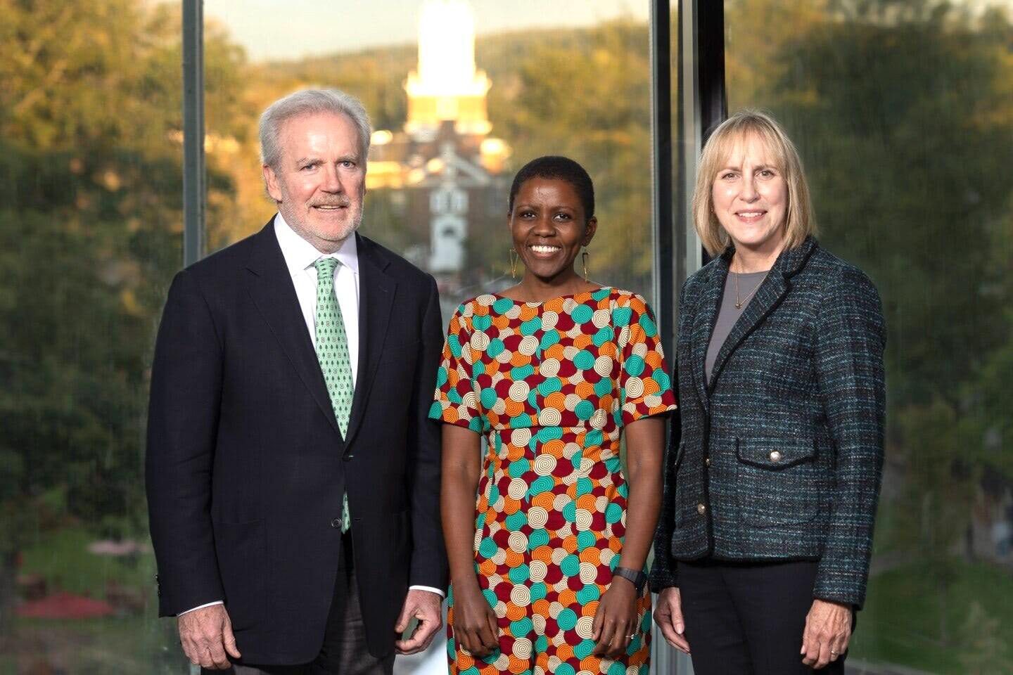 Rose Mutiso and Terry and Carolyn McGuire
