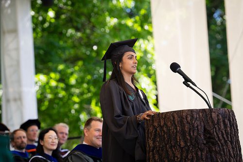 Naisha Sinha speaks at 2026 Investiture