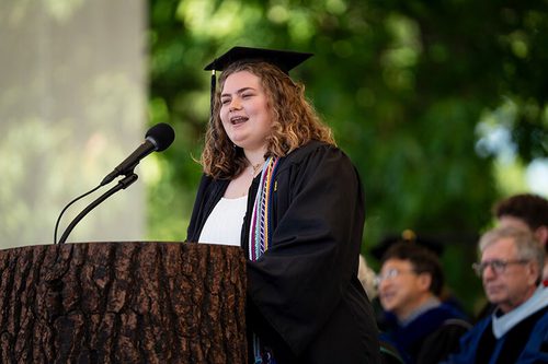 Piper Gilbert speaks at 2026 Investiture