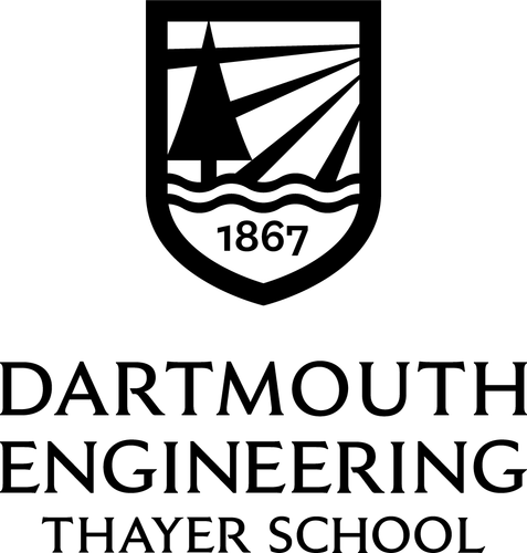 Thayer School vertical black logo