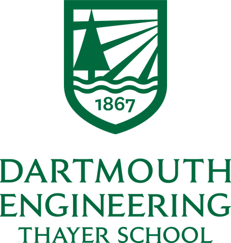 Thayer School vertical green logo