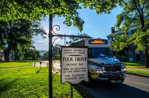 Tuck Drive shuttle on a sunny summer day.
