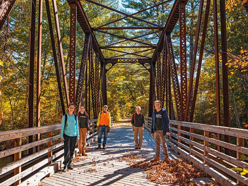 Warner rail trail bridge