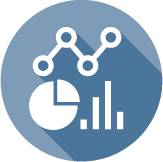 a bar graph, pie chart, and line graph represent the data analytics focus area