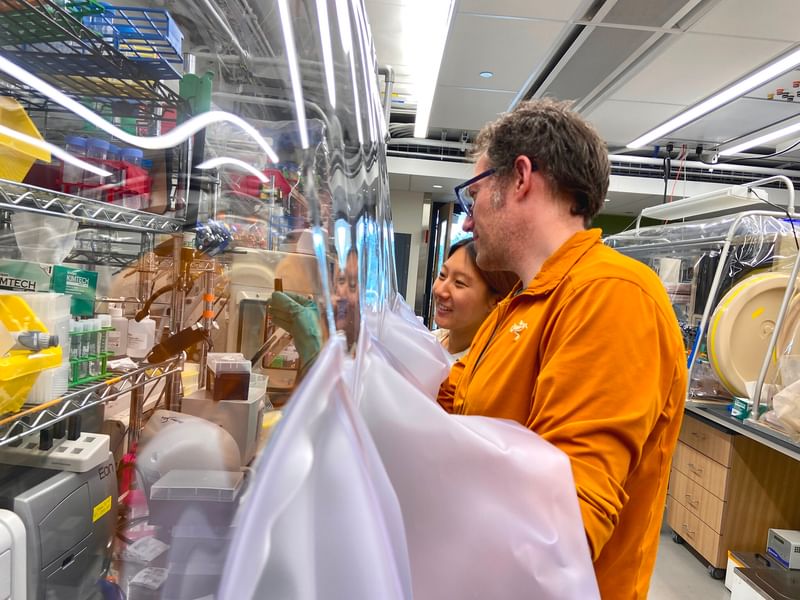Engineering PhD students work closely with their faculty advisors in their labs to conduct innovative research.